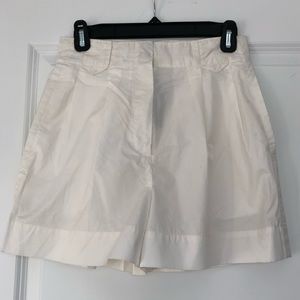 NWT Theory High-Waisted White Shorts